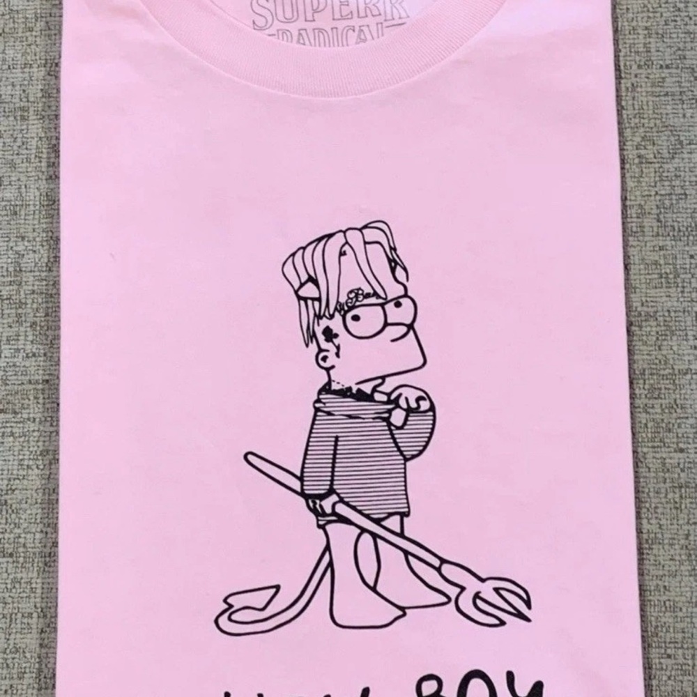 Superr Radical Pink Graphic Shirt size medium 🆕 - Picture 2 of 4